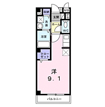 アムールＭ・Ｋ　II 202 ｜ 和歌山県岩出市清水327-1（賃貸アパート1R・2階・25.25㎡） その2