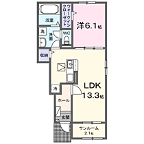 Ｔａｋａｒａｂａｋｏ　III 105 ｜ 和歌山県紀の川市古和田446-1（賃貸アパート1LDK・1階・50.01㎡） その2