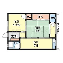 間取図画像 2DK