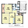 鳴滝団地18号棟3階3.1万円