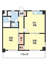 リベラルパレス新留 2階