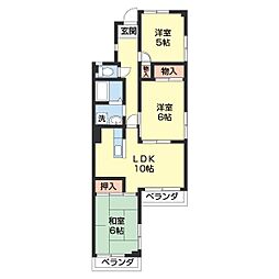 間取図画像 3LDK