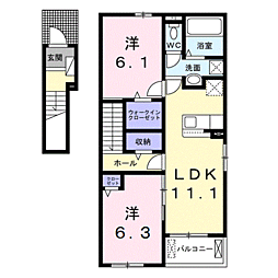 シャライム 2階
