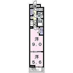 フォレスタ和歌浦 1Kの間取図画像
