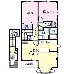 サンズパークII 2階