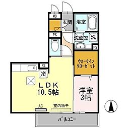 CreekPalace 1LDKの間取図画像