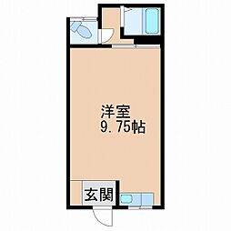 コーポ湊第一 ワンルームの間取図画像