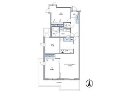 エクセラージュあざみ野 3LDKの間取図画像
