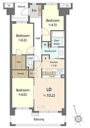 間取図画像 3LDK