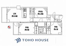 マイキャッスル新川崎 3LDKの間取図画像