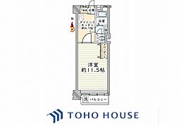 シャンボール川崎 1DKの間取図画像