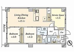 間取図画像 2SLDK