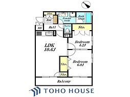 間取図画像 2LDK