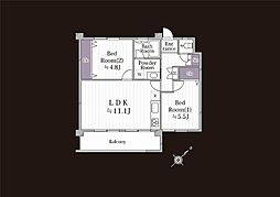 間取図画像 2LDK