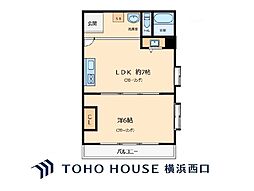 セブンスターマンション関内 1LDKの間取図画像