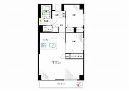 菱興洋光台マンション 2LDKの間取図画像