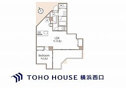 ニュー菊名ハイツ 1LDKの間取図画像