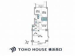 新多摩川ハイム1号棟 3LDKの間取図画像