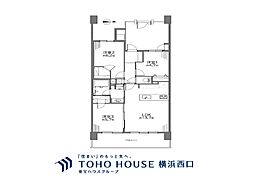 アクアリーナ川崎・ヴェルデタワー 3LDKの間取図画像