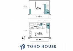 ホーメストプラザ十日市場西館 1LDKの間取図画像