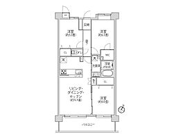 クオス戸塚レジデンシャルステージ 3LDKの間取図画像