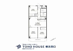 アルコープ金沢B棟 3LDKの間取図画像
