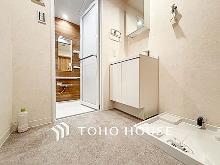 ご家族の1日が始まり、1日の終わりを締めくくる洗面空間。