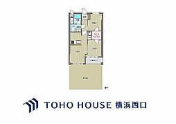 山手町コーポラスB棟 2LDKの間取図画像