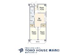 根岸台ハイホーム 3LDKの間取図画像
