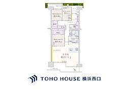 多摩川ハイム3号棟 3LDKの間取図画像