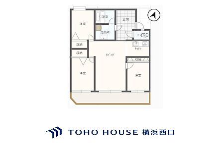 3LDK 間取り