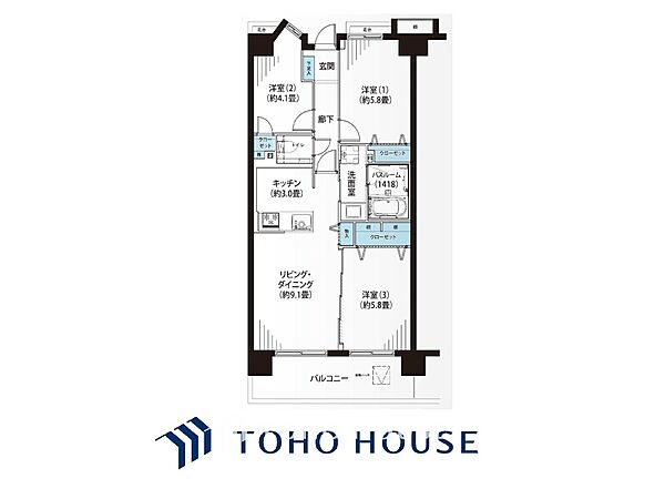 間取りを拡大表示