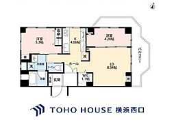 高島台センチュリーマンション 2LDKの間取図画像