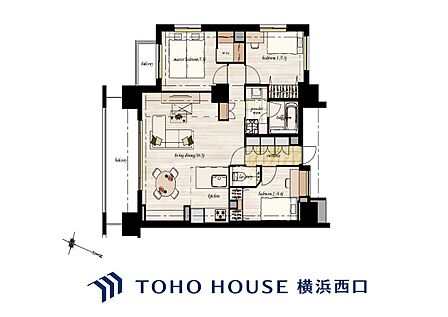 3LDK 間取り