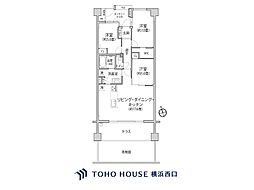 ウォルトンズコート長津田Bトラウトコート 3LDKの間取図画像