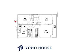 プランヴェール新川崎 3LDKの間取図画像