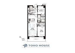 ベイサイトコート横浜 1SLDKの間取図画像