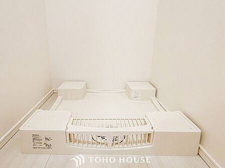 洗濯機を配置しても十分なスペースを確保しております。
