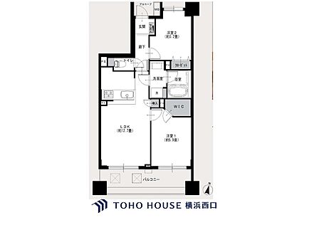 2LDK 間取り