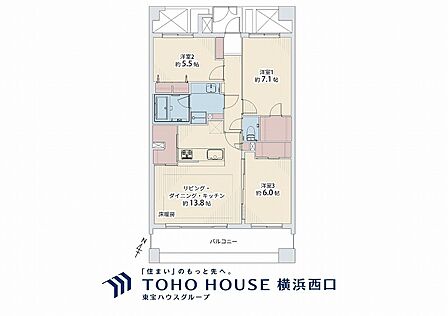3LDK 間取り