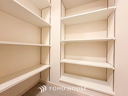 大容量の収納スペースで住空間はスッキリ広々。