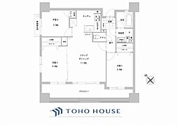 プルミエール多摩川 3LDKの間取図画像