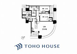 パークシティ武蔵小杉ザグランドウイングタワー 2LDKの間取図画像