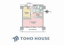 ザ・ヨコハマフロントタワー 1LDKの間取図画像