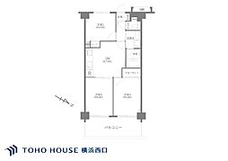 グランイーグル大森南2 3DKの間取図画像