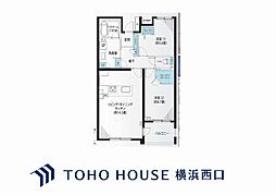 パルテール深沢 2LDKの間取図画像
