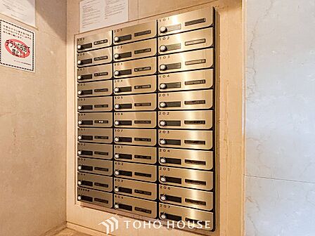 取り出しやすい郵便受け。