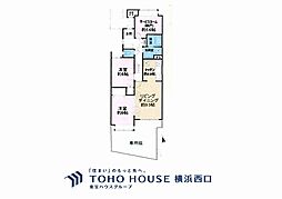 コスモ山手 2SLDKの間取図画像