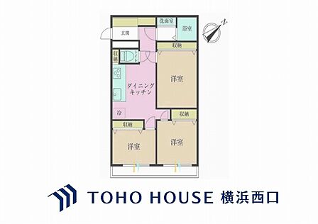 3DK 間取り