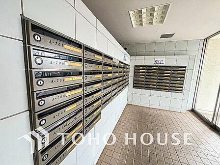 取り出しやすい郵便受け。